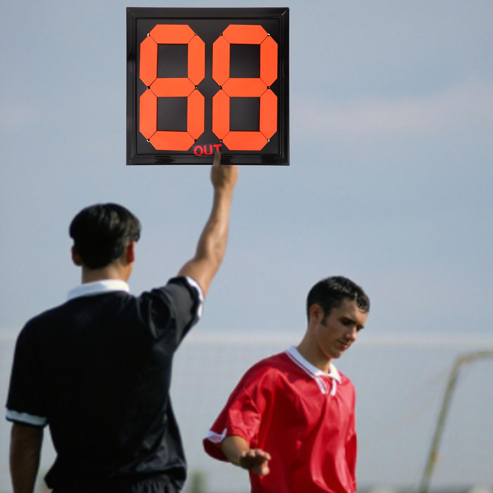 BESPORTBLE Targa Sostitutiva Accessorio Arbitro Strumento Arbitrale Tabellone della Partita di Calcio Attrezzature per Partite di Calcio Tavolo Arbitrale Attrezzatura per Partite di Calcio Pp