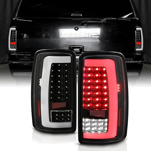 ACANII - Para Chevy Suburban Tahoe GMC Yukon 2000-2006 con tubo LED, luces traseras LED completas, montaje de lámparas de freno izquierda+derecha