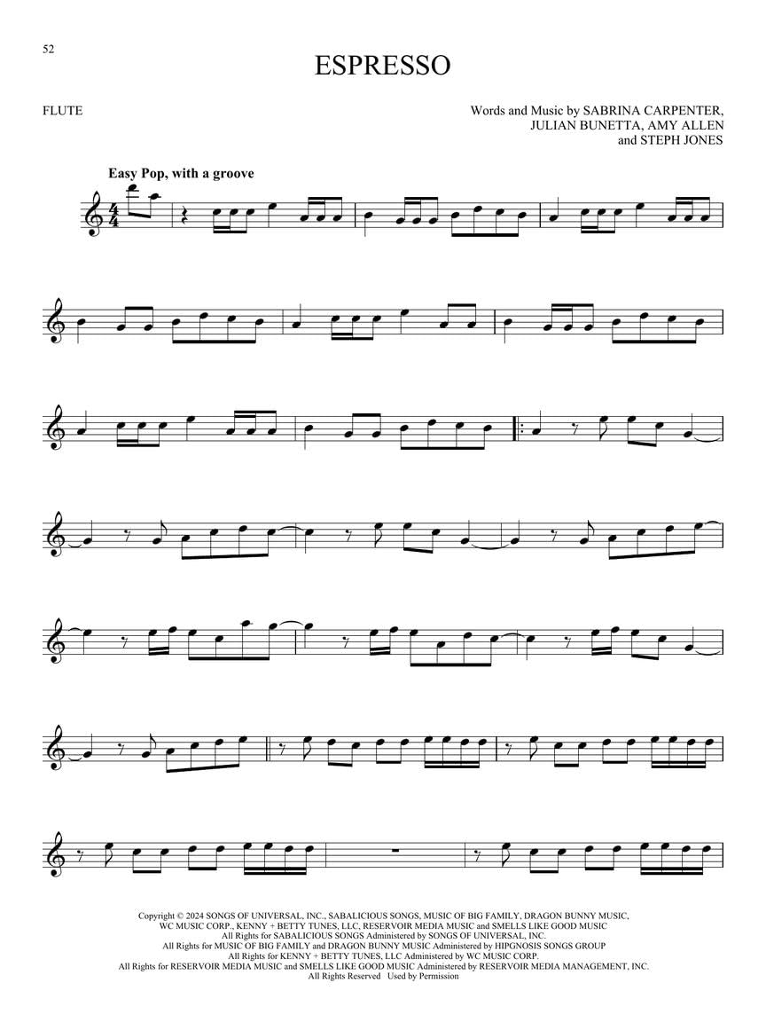 101 Top Hits for Flute.