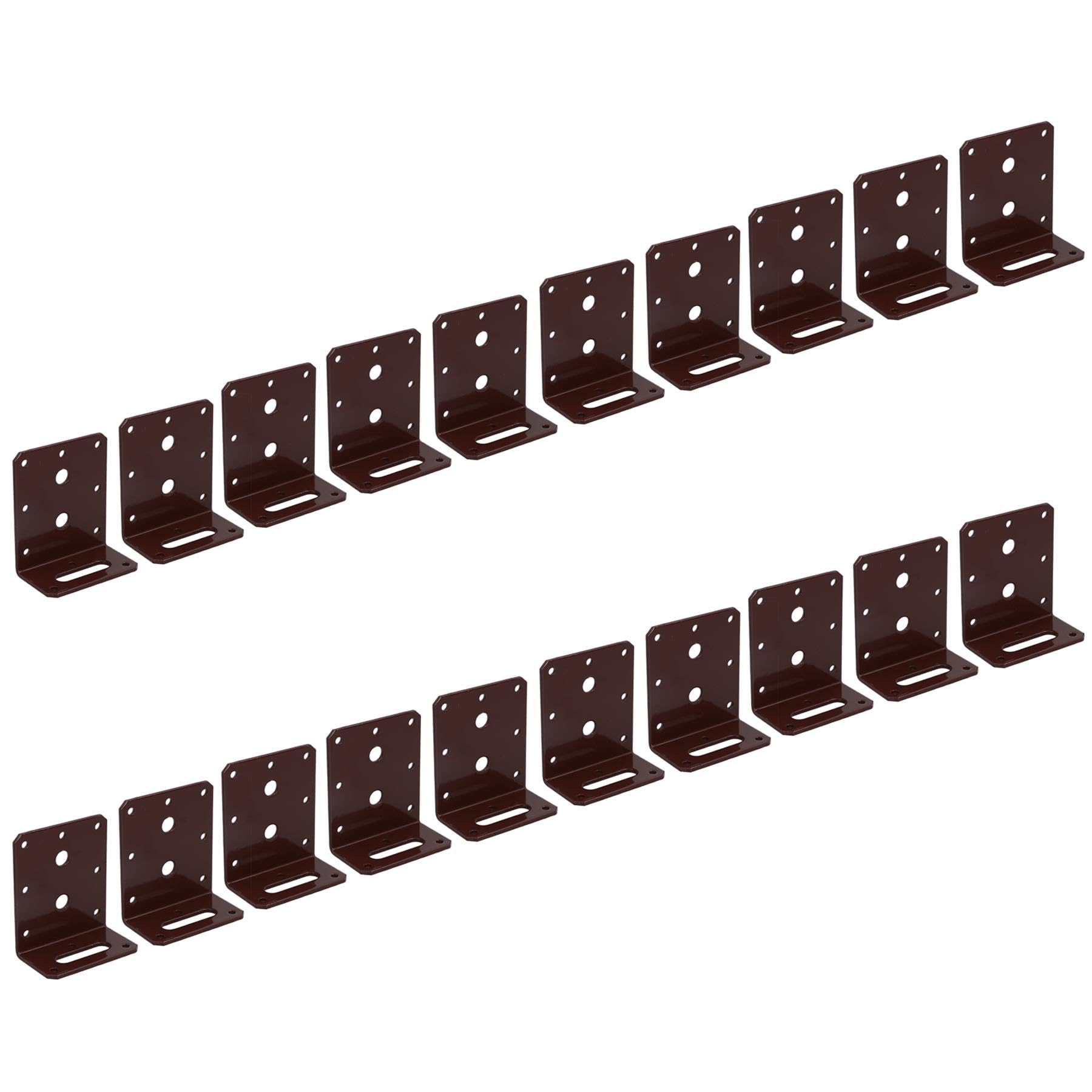 Angle Corner Bracket L-Shape Brace Fastener Plate 80mm x 40mm x 75mm 20PK