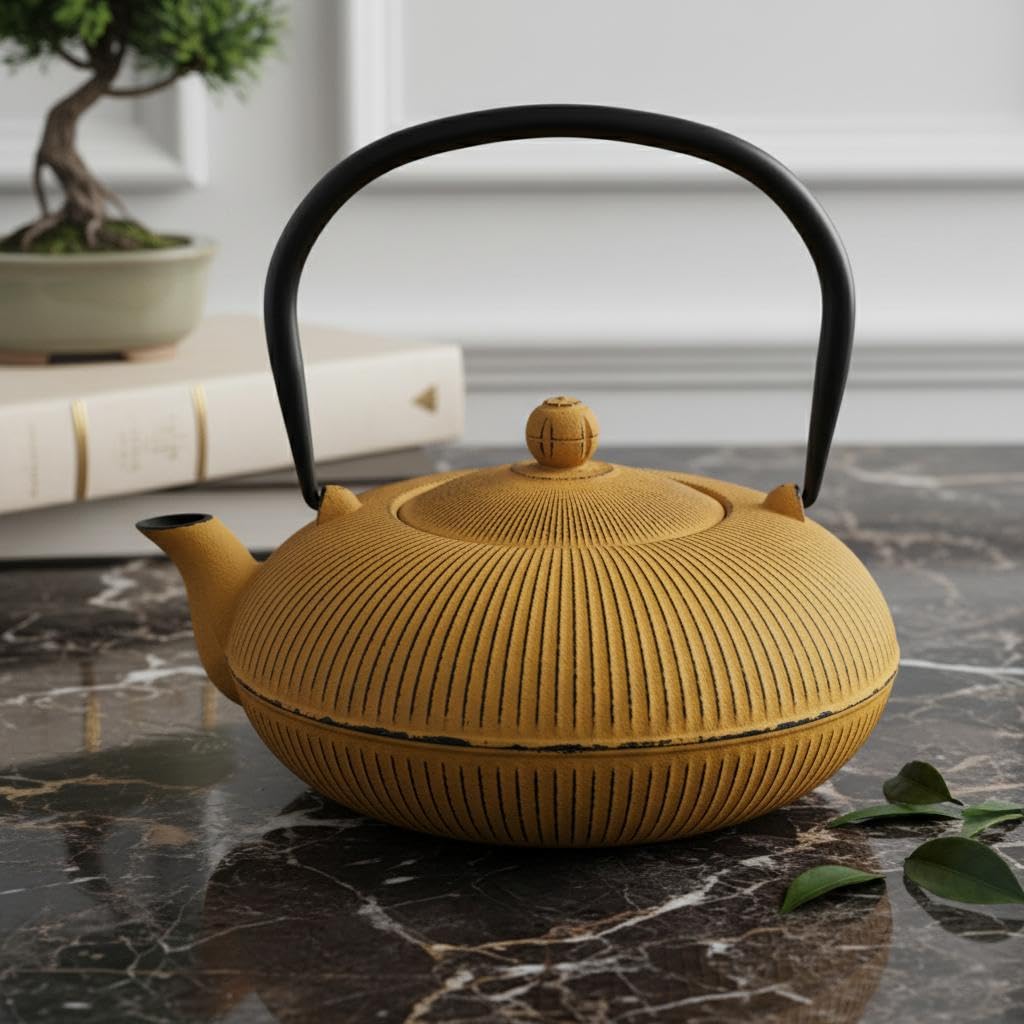 Tetera de Hierro Colado 1,2L - Diseño Moderno y Elegante