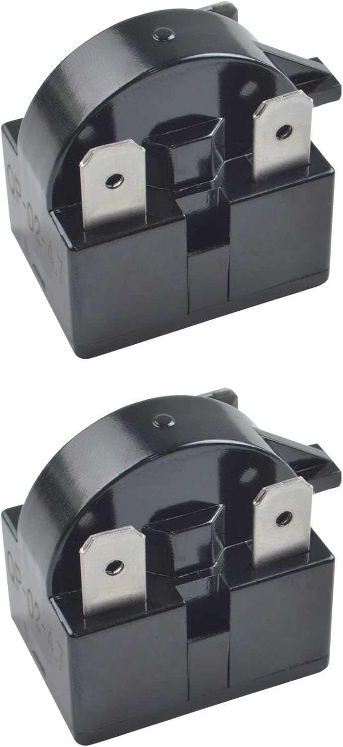 Buy 2 Pack QP24r7 3 pin Start Relay PTC 3 Pin Overload Protector for