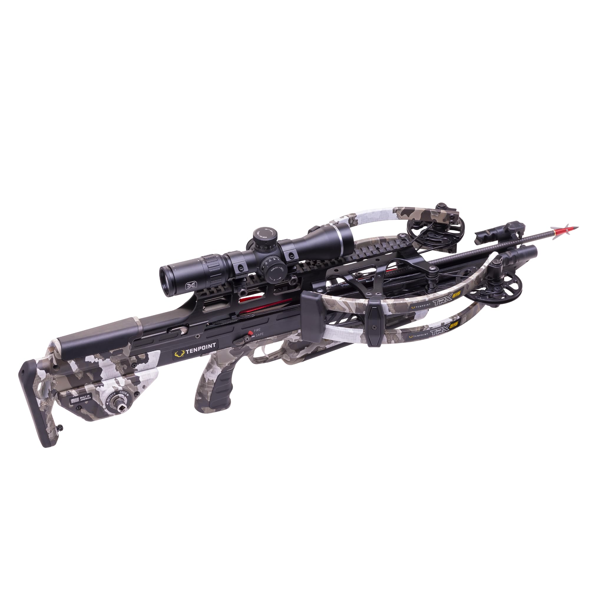 TenPoint TRX 515, Vektra - 515 FPS - Fastest, Most Accurate, Most Advanced Crossbow in The World - Includes ACUslide MAXX, EVO-X Elite Scope & Three CenterPunch HPX Carbon Arrows
