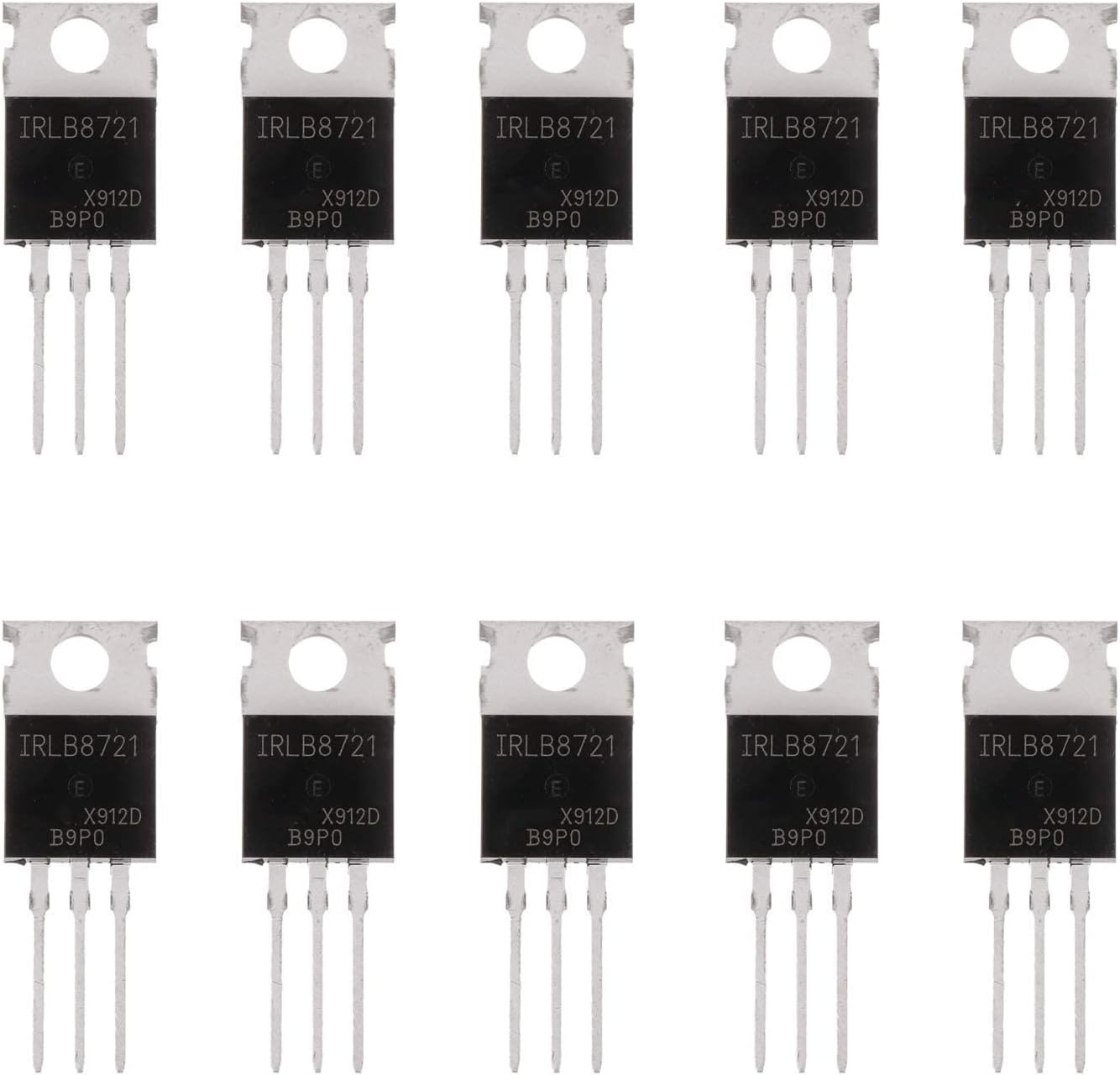 – BOJACK IRLB8721 MOSFET Transistors IRLB8721PBF 30 V 62 A N-Channel Power MOSFET TO-220 (Pack of 10 Pcs)