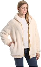 FELOVE Zipper Short Winter Jacket.Soft Plush Lining.Comfortable Autumn Jersey.Casual Outerwear