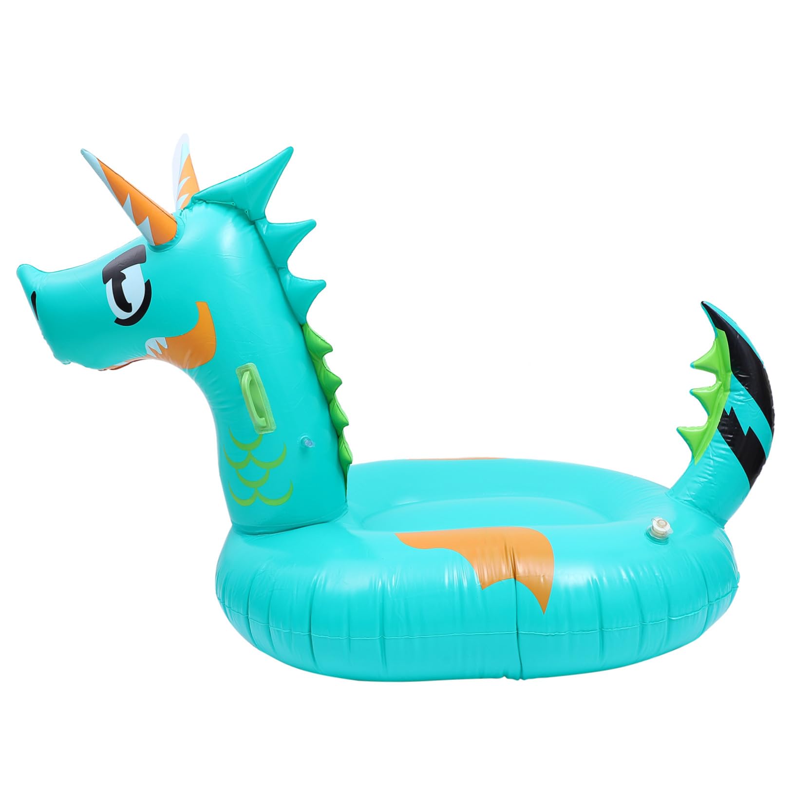 TOYANDONA Tappeto Galleggiante Gonfiabile Forma Di Drago Per Adulti Materia Resistente e Leggera Per Piscine e Relax Estivo