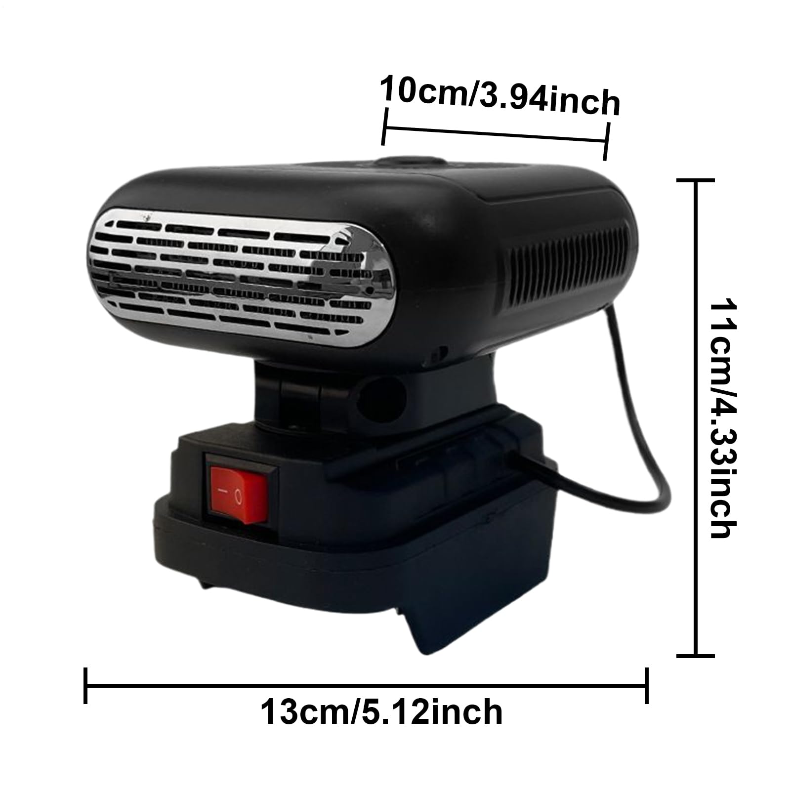 Riscaldatore Auto - Riscaldatore a Batteria Silenzioso per Interni | Sbrinatore per Vetri Auto,per Ufficio Campeggio SUV Sedan Guidatori Inverno Avventura Freddo