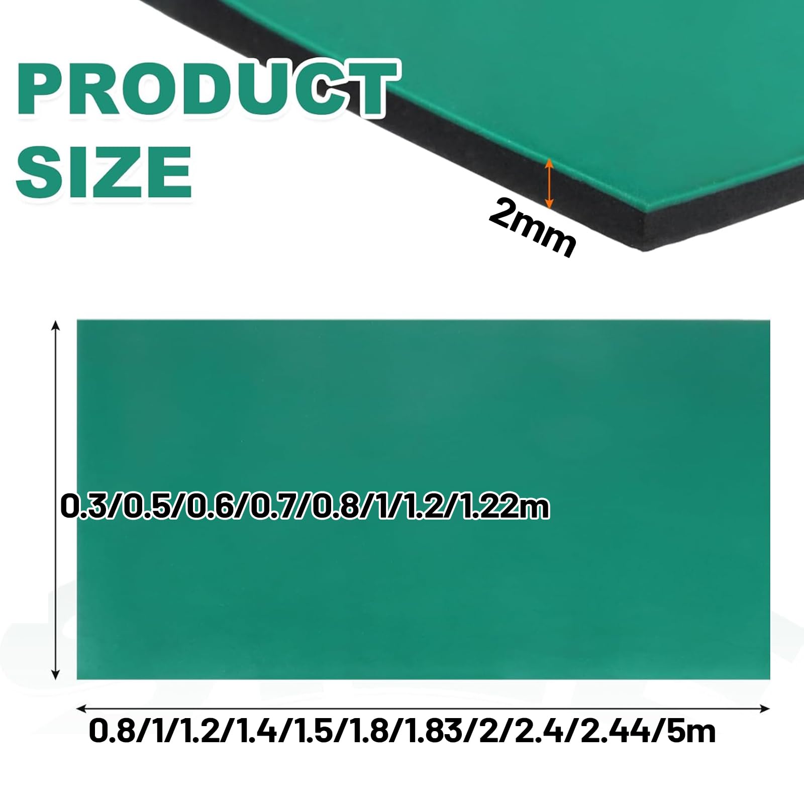 Tapis éTabli PVC RéSistant Chaleur,Tapis Vert ESD Haute TempéRature,Tapis De Table Antistatique,Texture Douce,Convient pour Le Soudage éLectrique Et Le Soudage