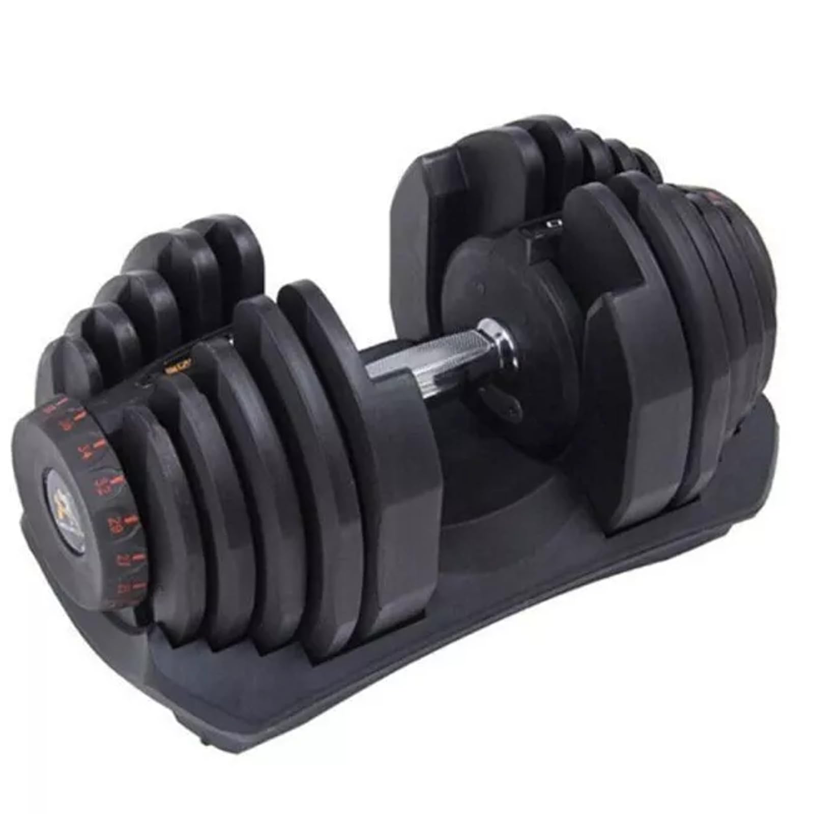40KG Adjustable Dumbbell Set | 17-in-1 Quick Dial Weights for Home Gym, Space-Saving Strength Training Equipment for Full-Body Workout | 5 to 40 KG Adjustment with Quick and Easy Dial