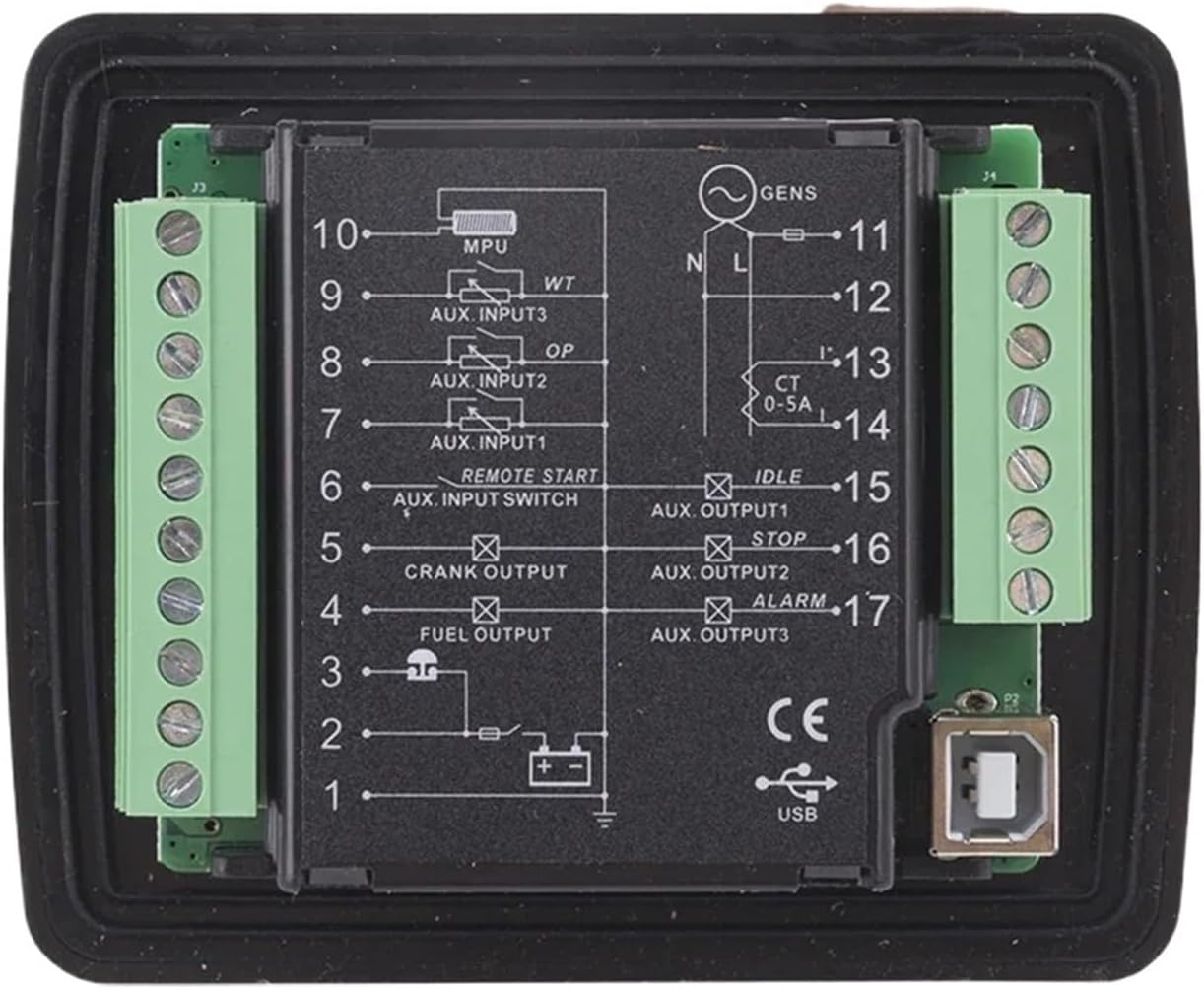 DC30D Generator Control Module Small Diesel Genset Controller Panel With USB Programmable Interface Generator Parts