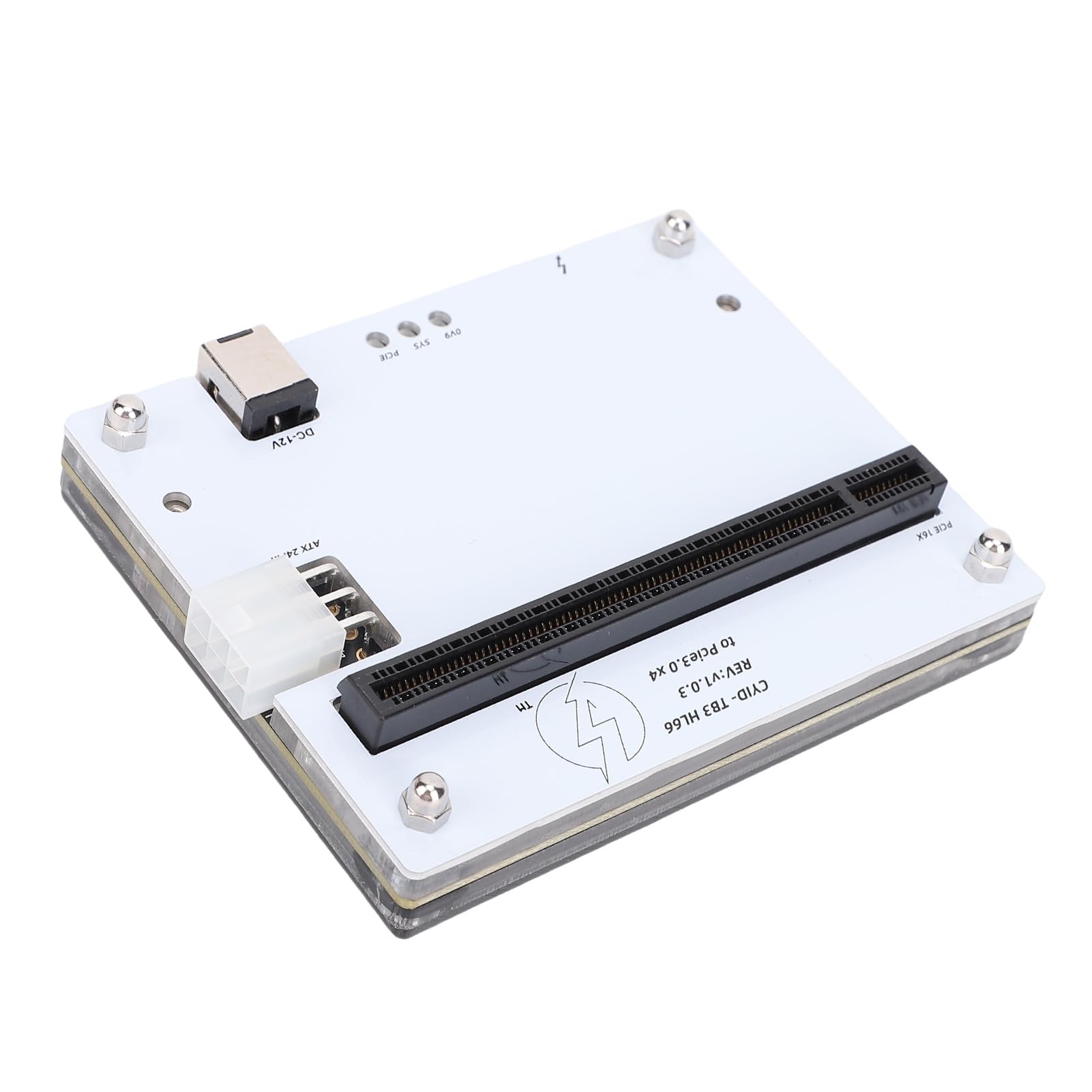 Yctze Zewnętrzna Stacja Dokująca do Kart Graficznych, Stacja Dokująca z Gniazdem USB4.0 PCIE 16X, Obsługa Dysków SSD PCIE X4, Karty Dźwiękowe, Karty Sieciowe, Idealna do Laptopa, Małego Urządzenia
