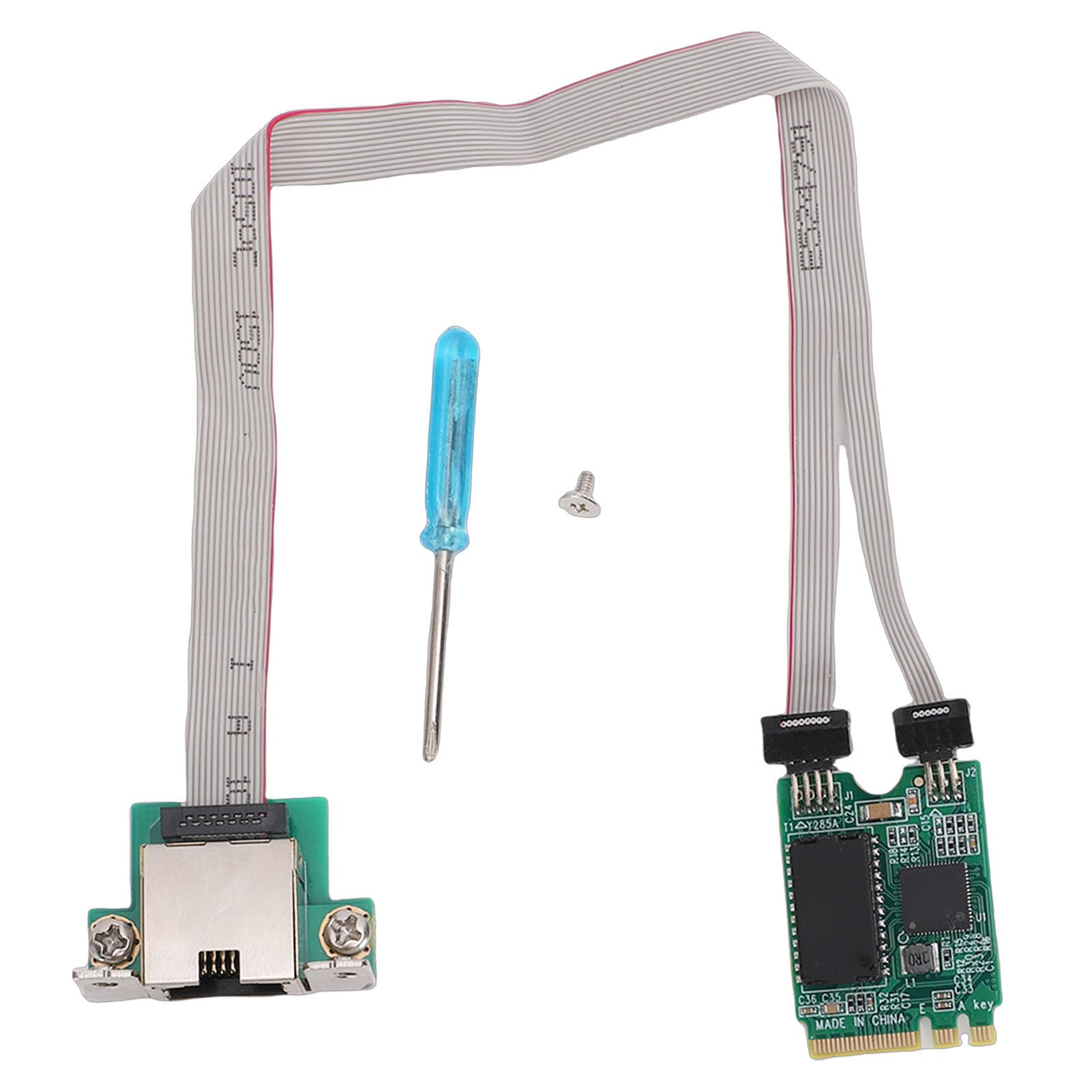Scheda di Rete Gigabit Ethernet da 2,5 G con Chiave M.2 A+E, Scheda di Controllo Industriale con Porta RJ45 con Trasmissione Dati Stabile per Computer Portatile Desktop