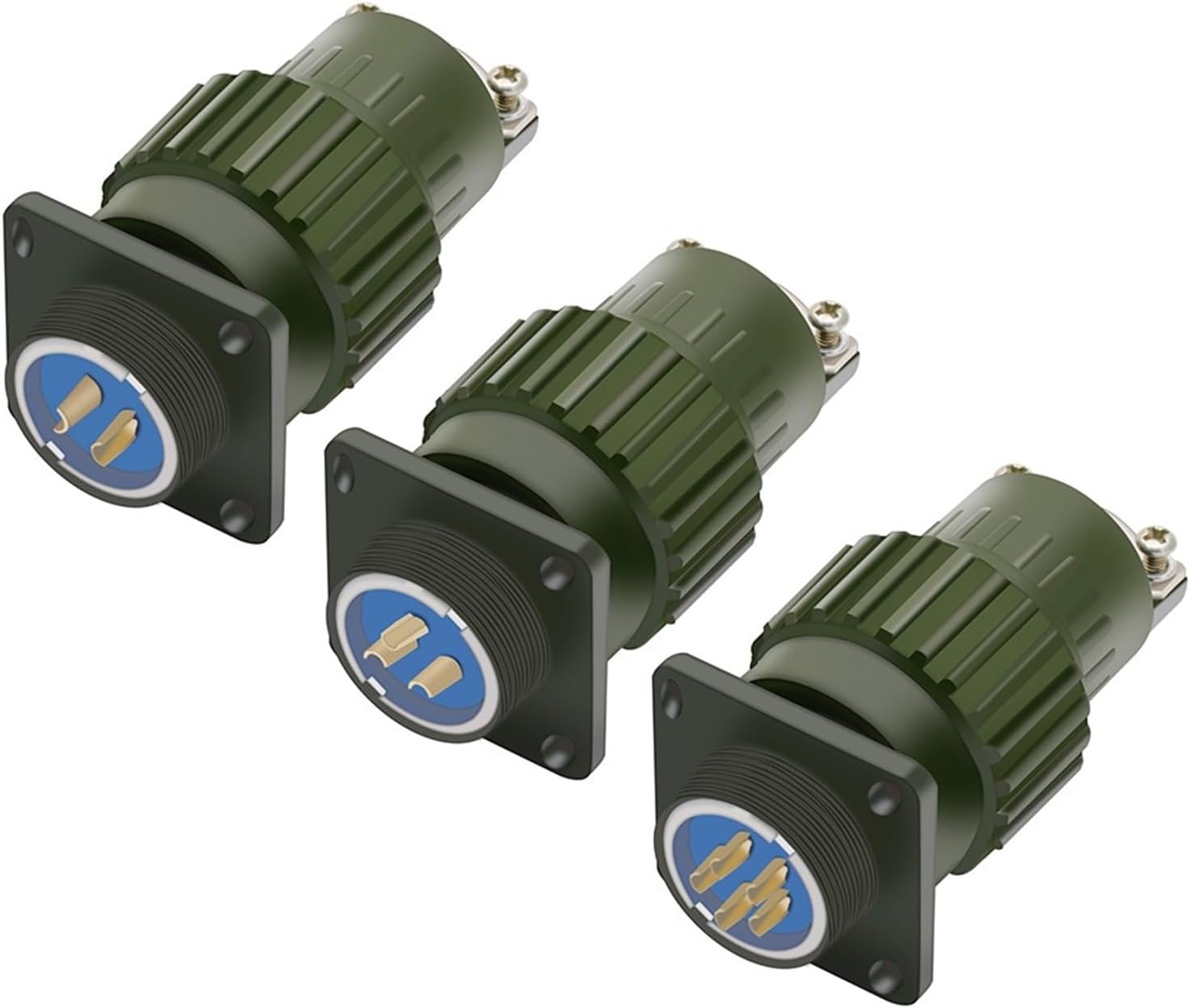 ROBAUN Y2M TJ/TK Green Aviation 21mm Y21M Fast Buckle Aviation Cable Connector Plug Male & Female 1Pcs (Color : Y2M-TJ-7PIN)