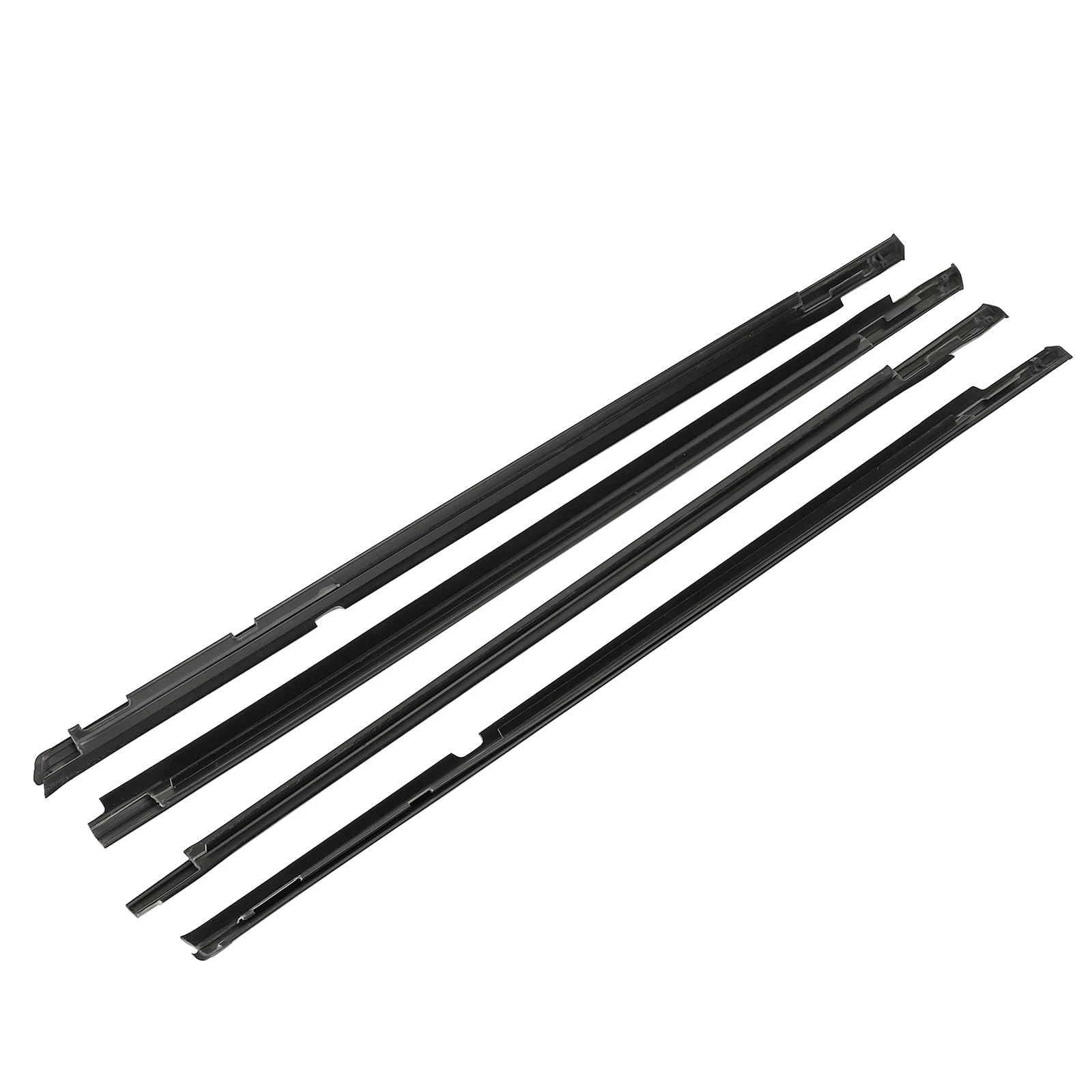 Rcuihgfb One Color Automotive Window Seals Compatible With Mitsubishi For Lancer 2008-2017 4Pcs Car Door Window Weatherstrip Door Seal Belt 5727A005 5727A006