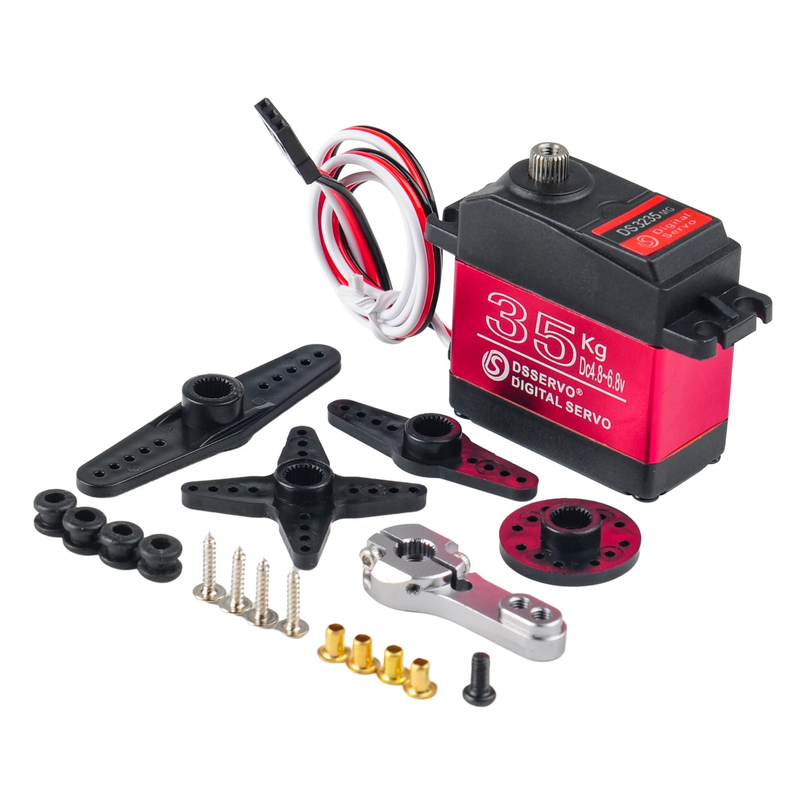 Servo digitale 35KG 6V DS3235 RC 270 gradi impermeabile IP66 con braccio servo 25T