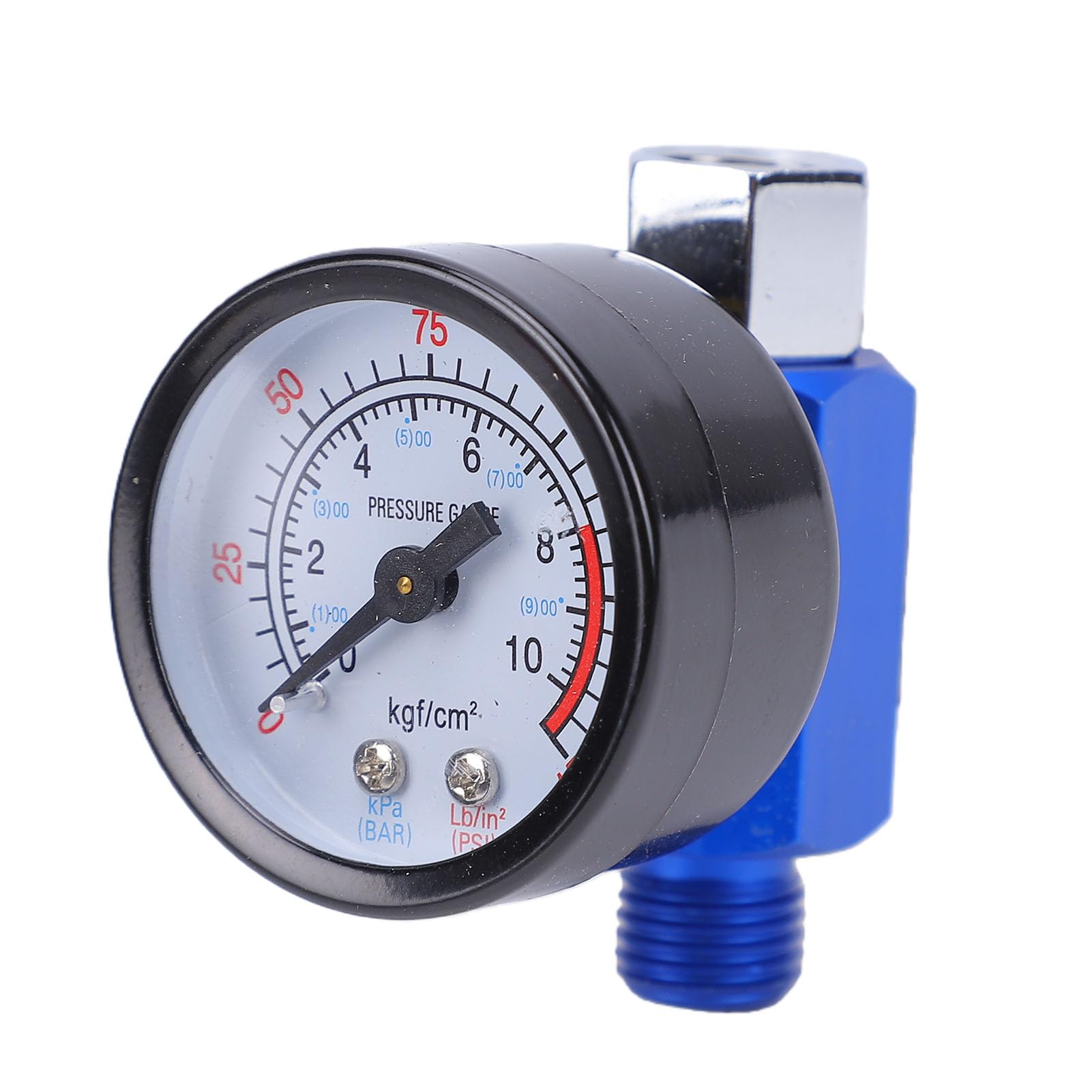 Manomètre de Régulateur de Pression d'air 1/4 po. pour Pistolet à Peinture en Aérosol, Régulateur Pression Pistolet Peinture, Plage Réglable 0-10BAR (0-150PSI)