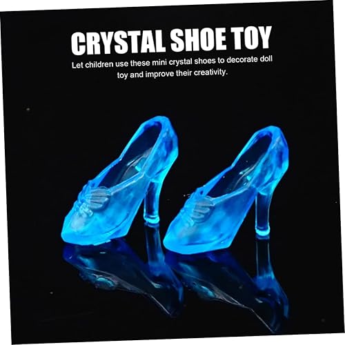 Miniatura 2 de 30 pares de mini sandalias de cristal para mujer, tacones para decoración de mesa de boda, tacones altos transparentes para mujer, mini zapatos de