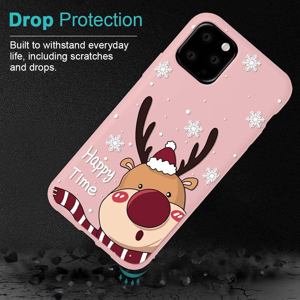 Yoedge 2 Pezzi Custodia Huawei P20 Pro Natale | Cover Morbida In Silicone Con Alce E Babbo Natale | Antiurto Sottile