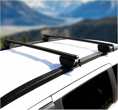 Miniatura 4 de Compatible with Nissan X-Trail 3 SUV 2014-2022 Aluminum Black Adjustable Stainless New Season CAR Cross-Bars ROOF Rack Performance