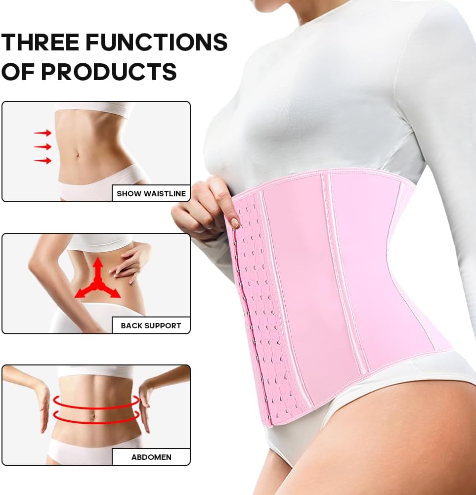 KIMIKAL Women Waist Trainer Corset Belt: Under Clothes Sport Tummy Control Long Torso Shapewear for Women - Image 4