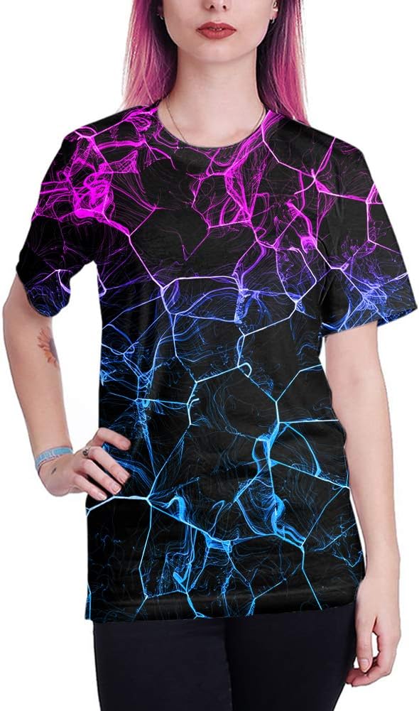 Neemanndy Unisex 3D Colorful Print Graphic Tee Shirts for Men Women and Teens - Image 4
