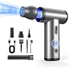 Compressed Air Duster - 300000RPM Super Power Air Duster Electric Rechargeable Brushless Motor Durable Mini Blower 6X Fast Compressed Air Blower for PC Computer Keyboard Outdoor Home Car