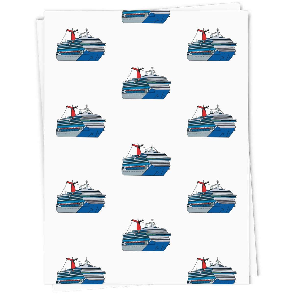 Azeeda A1 'Cruise ship ' Gift Wrap/Wrapping Paper Sheet (GI00098800)