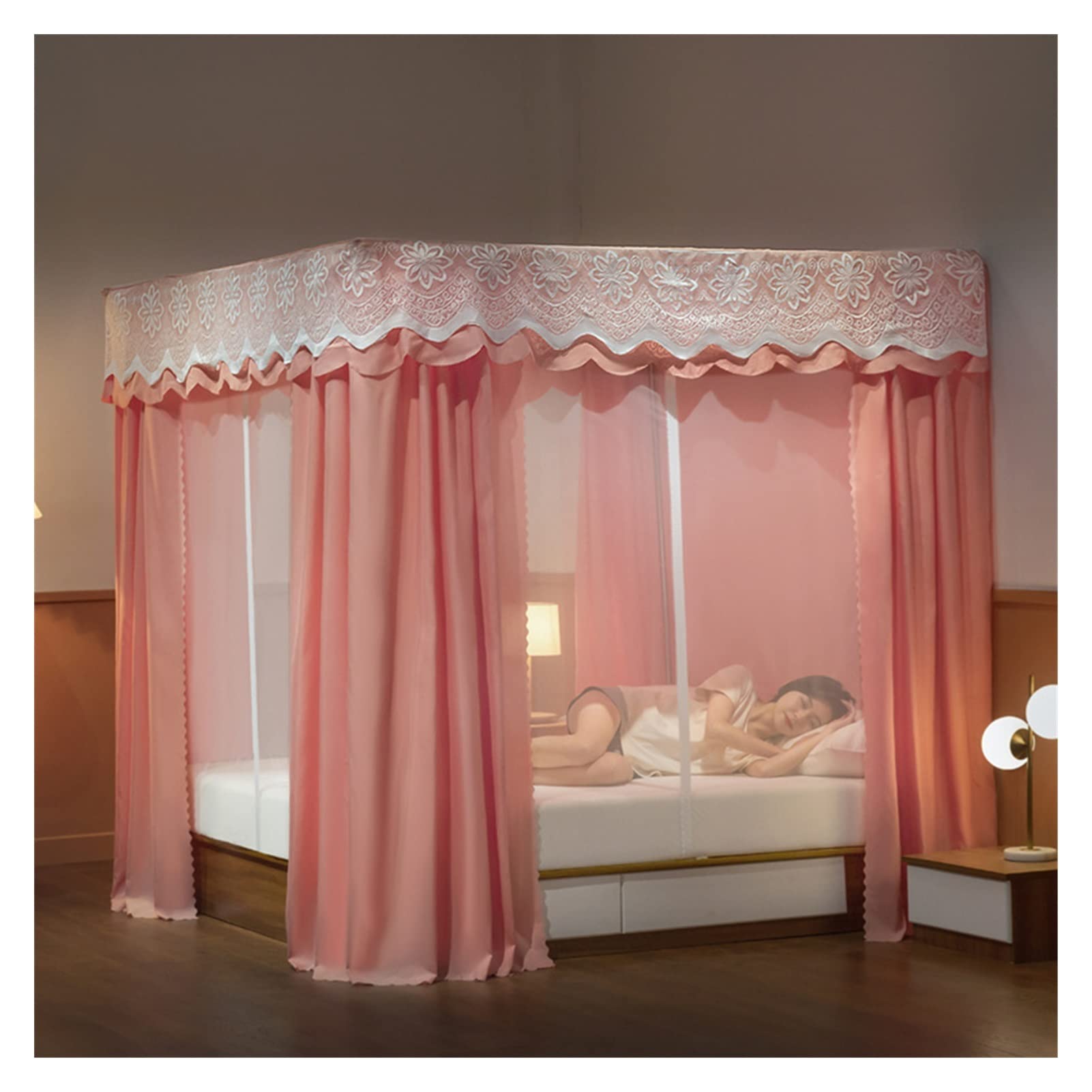 MRKU Mosquitera Universal de fácil instalación, mosquitera Colgante para Cama, Interior y Exterior, para niños y niñas, Adultos, Camping, decoración de Interiores.