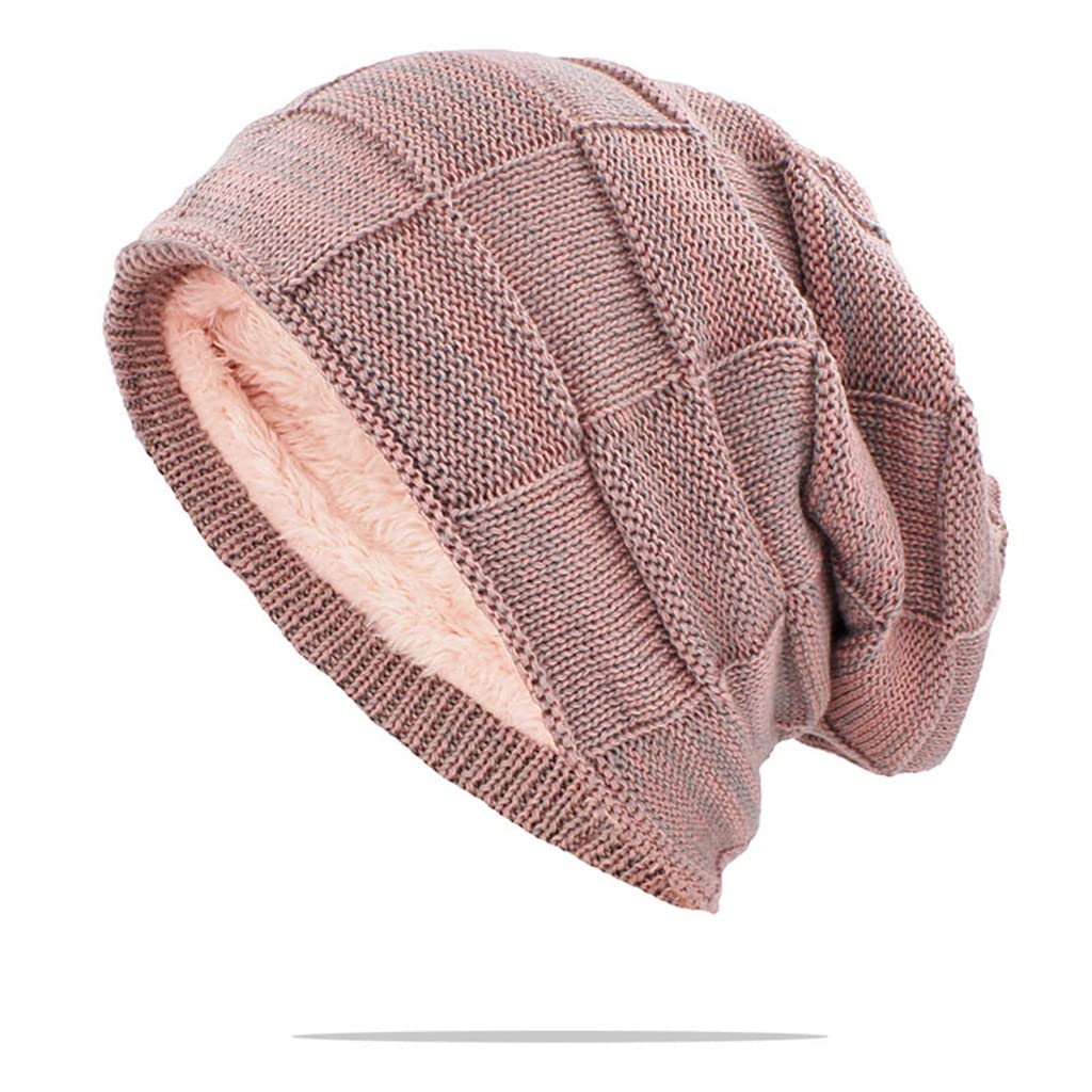 Hombres Hombres Invierno Sombrero cálido for Adultos Unisex Unisex Lana al Aire Libre Gorro de Punto Casual algodón Sombreros Gorra(G)