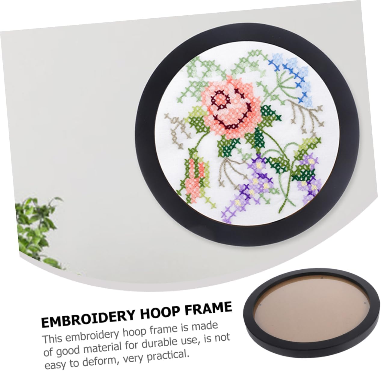 Cabilock Embroidery Hoop Display Frame Wall Mount for Cross Art Holder for Projects and Home Decor