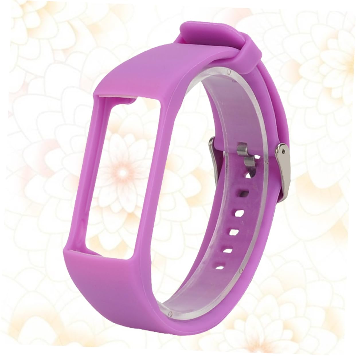 Uonlytech 3piezas Correa De Silicona Púrpura Para Reloj Inteligente Moda Compatible Correa Reemplazo Confortable y Estilosa