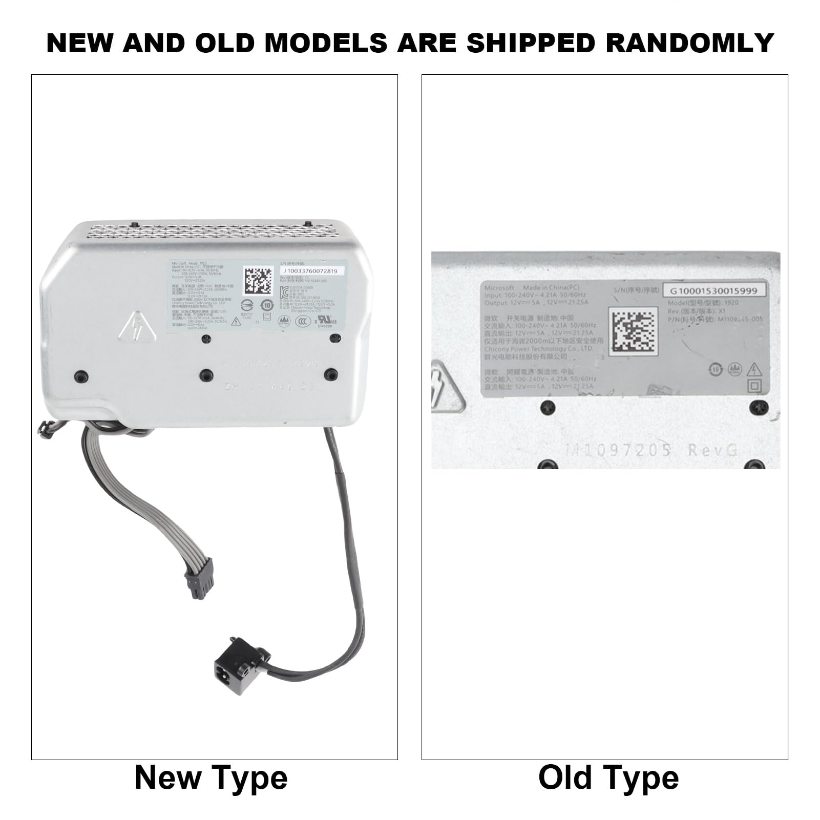 Sxhlseller Fuente de Alimentación para Xbox Series X Fuente de Alimentación Incorporada Portátil Adaptador de Ca Piezas de Fuente de Alimentación para Consola Xbox Series X 100-240V
