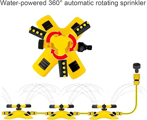 Miniatura 4 de 2 juegos de aspersores de agua de jardín prémium para áreas de patio grandes y espacios de jardín pequeños y grandes. Aspersores al aire libre para