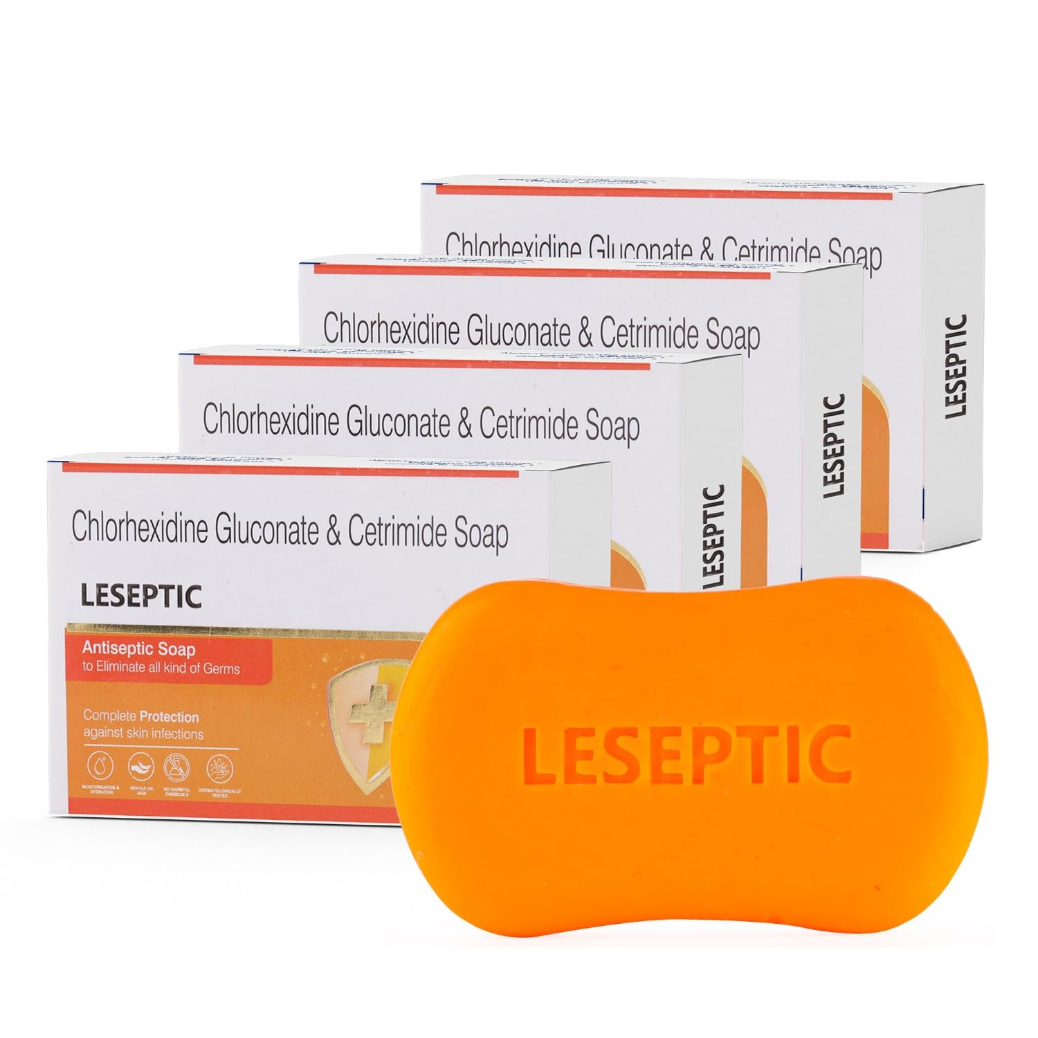 Antiseptic Soap | Gentle Germ Protection with Glycerine for Soft & Moisturized Skin | Effective Anti-Bacterial & Anti-Viral | Dermatologically Safe for Daily Hygiene 75g Each (Pack of 4)-image-41