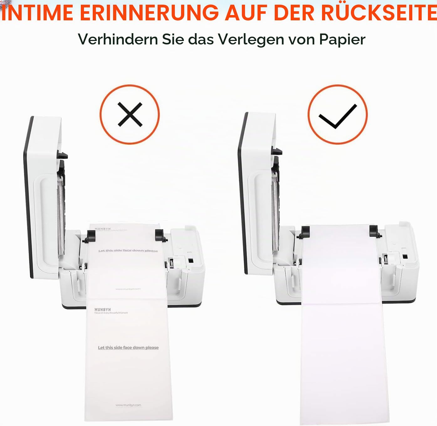 MUNBYN Versandaufkleber 4×6 DHL Etiketten (500 Stück 10.2 x 15.2 cm) Thermopapier Versandetiketten für MUNBYN, Phomemo, Polono Labeldrucker 4XL Wasserfester Etiketten Papier, BPA/BPS-frei