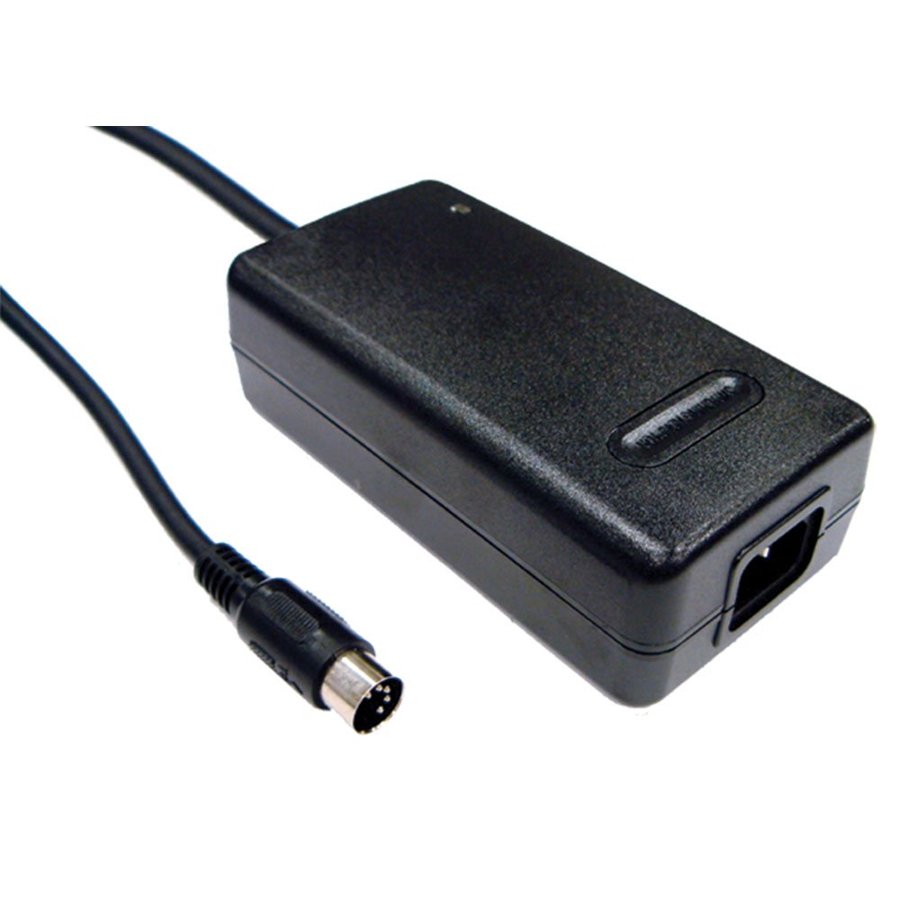 Mean Well GP50A13D-R1B Table-Top Power Supply, 50W, Triple Output, 5-Pin DIN Male, 5.7 L x 3.0 W x 1.7 H