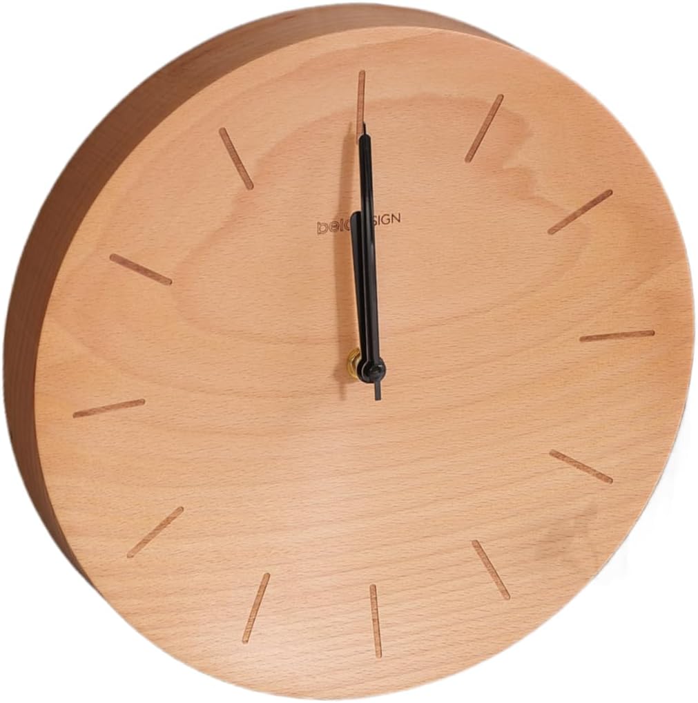 belaDESIGN ベラデザイン 壁掛け時計 ドイツ産 天然木 ブナ 木製