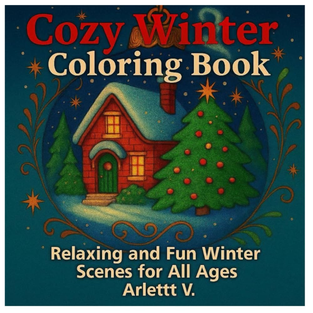 Cozy Winter Coloring Book: Festive Fun and Holiday Activities: Relaxing and Fun Winter Scenes for all Ages(121 Pages of Santa, Snowmen, Reindeer, ... – Perfect for Family Fun and Gifts, Ages 2-14