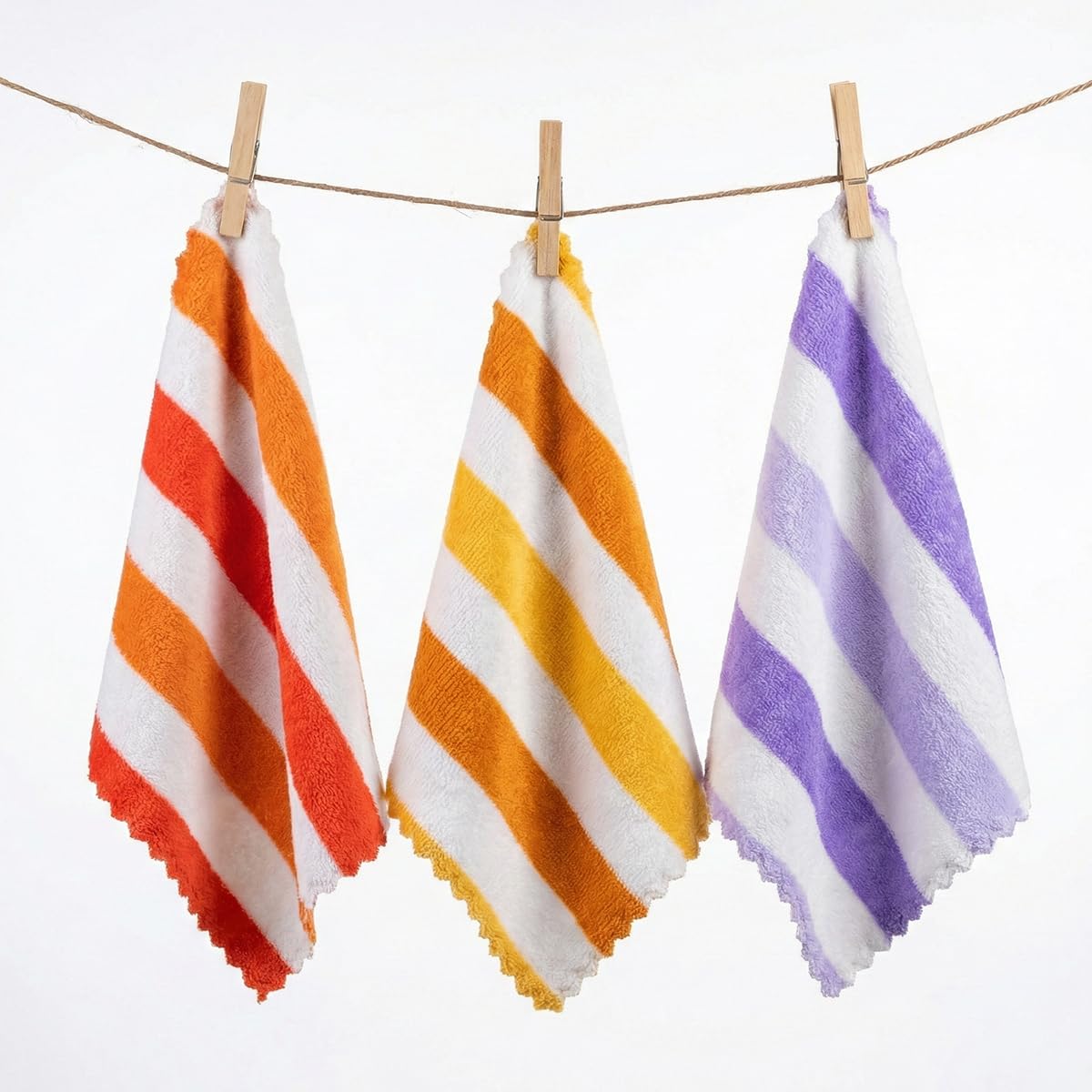 4 Pack Microfiber Facial Cloths Fast Drying Washcloth Absorbent Face Wash Cloth Soft Makeup Remover Cloths (D)-image-49