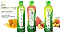 Vista 32 de ALO Aloe Vera Juice Drink ALLURE - Mangosteen + Mango 16.9 fl oz, Pack of 12 Plant-Based Drink with Real Aloe Pulp