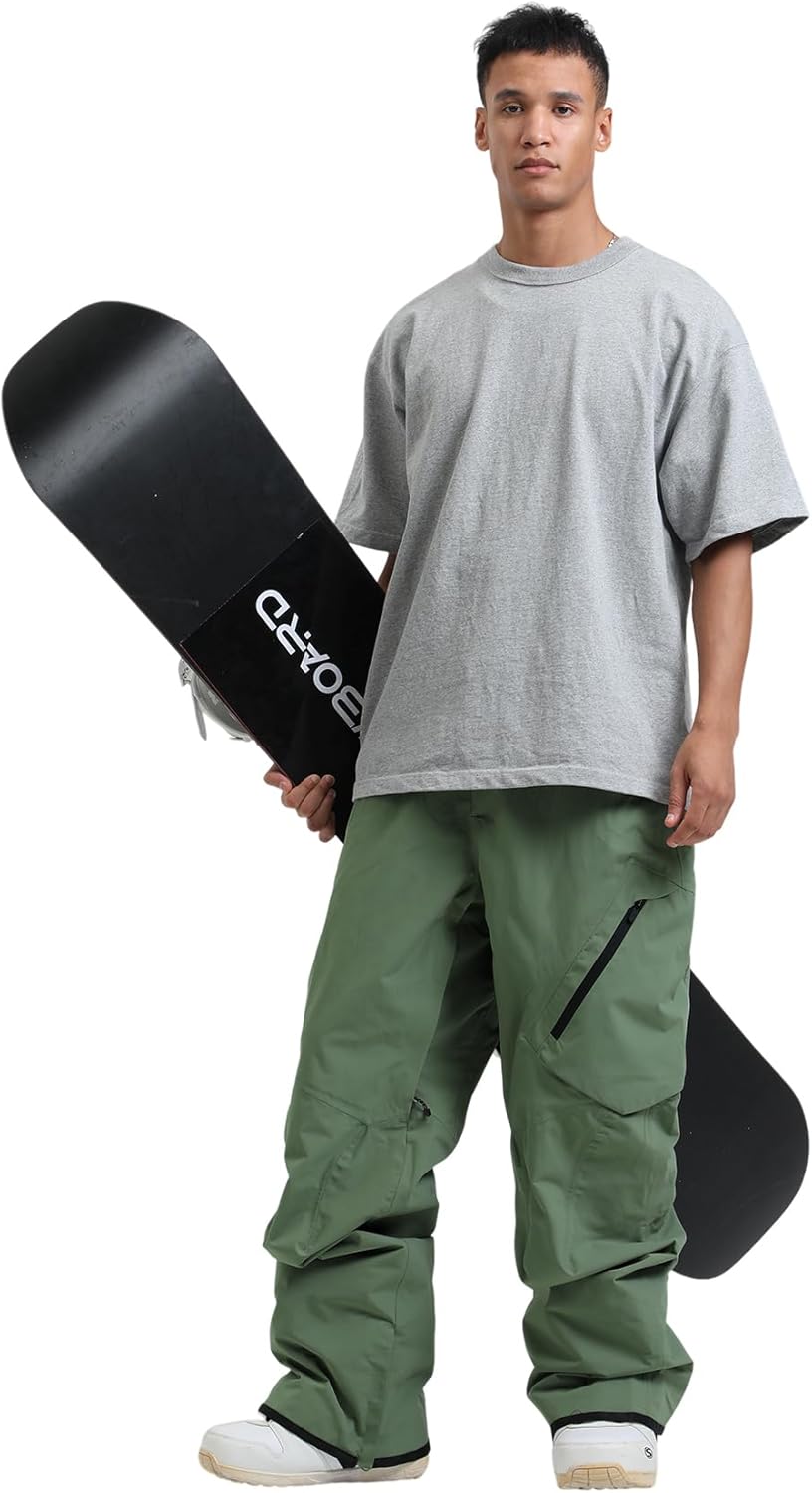 GSOU SNOW Mens Ski Pants Women Snowboard Pant Waterproof Windproof Warm Insulated Outdoor Snow Winter Sports - Image 4