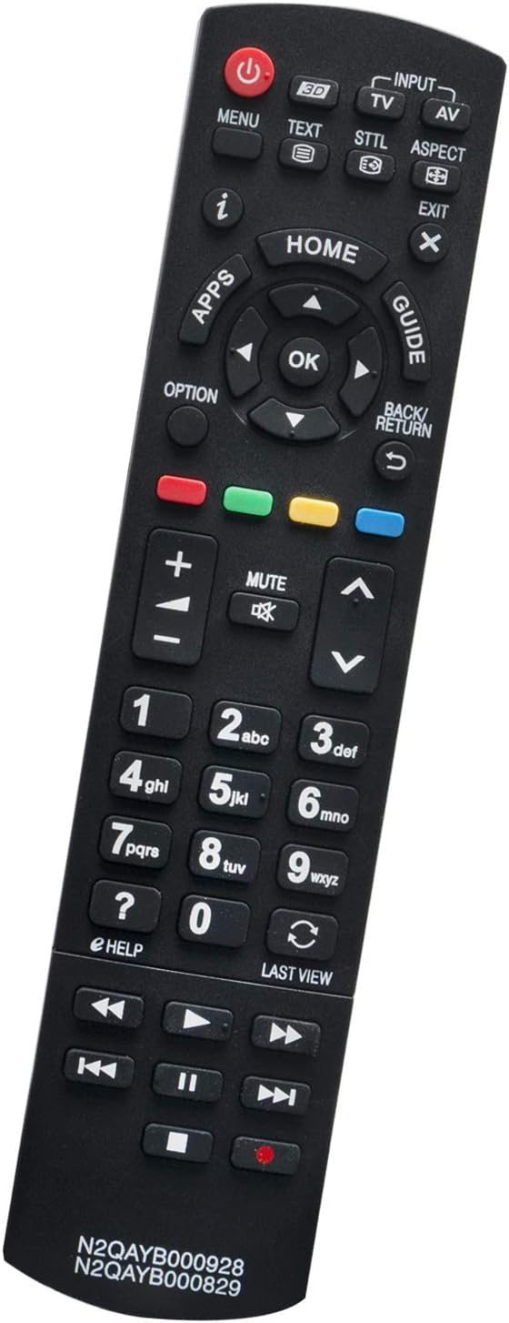 ALLIMITYN2QAYB000928 N2QAYB000829 Remote Control Replacement for Panasonic Viera TV TX-42AS740E TX-42ASN658 TX-47AS650E TX-55ASM655 TX-60AS650B TX-L47ET60E TX-P42ST60B TX-42AS650E TX-42ASM651
