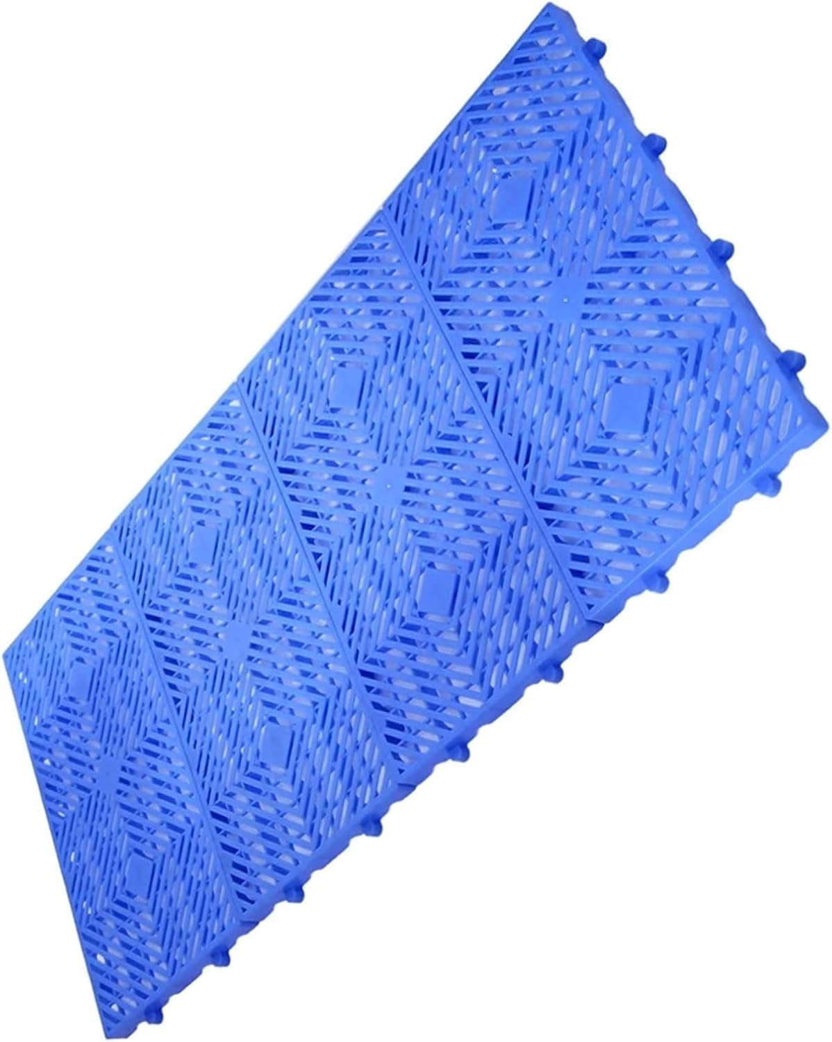 4 Pcs Lightweight Plastic Pallet for Basement Storage, Nestable Floor Pallets Waterproof Wear Resistant Storage Pad, for Garage Basement Supermarket, Easy to Stack,15.7 * 23.6 * 1.97IN