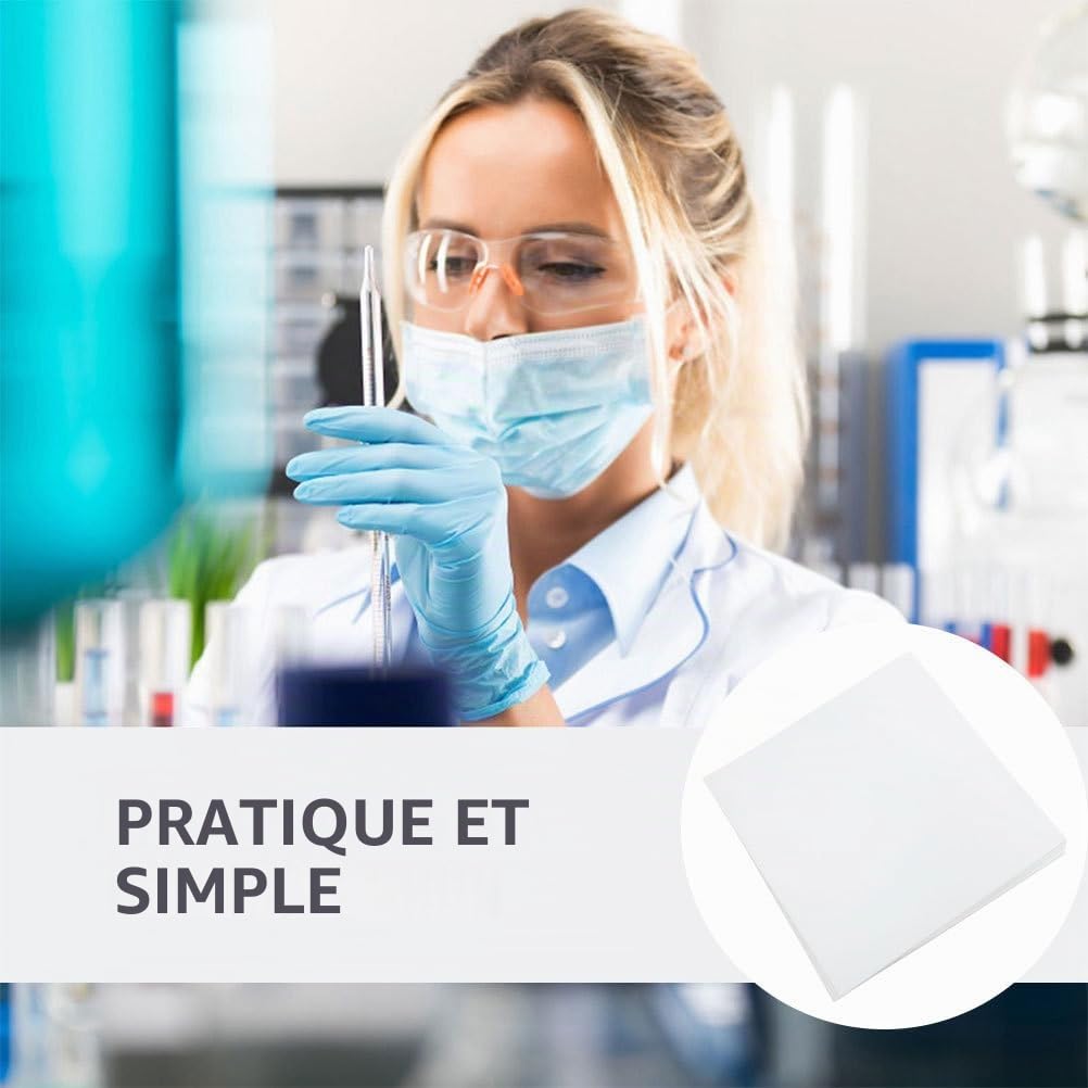Papiers Filtres Qualitatifs Carrés 11.81X11.81 Pouces 60 Feuilles Absorbantes Pour Expériences De Laboratoire Filtration D’Eau Vitesses Moyenne Rapide Et Lente