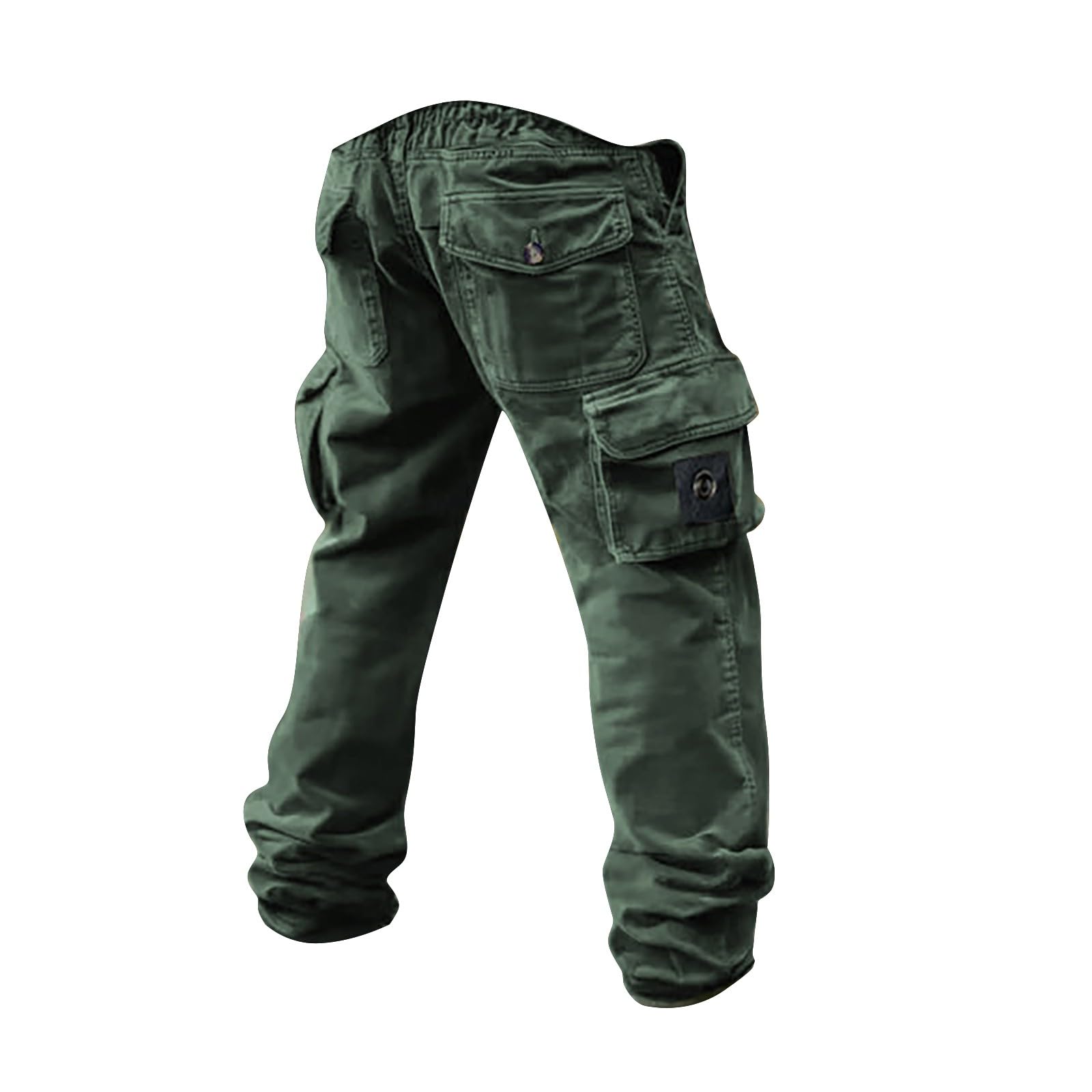 Generisch Pantaloni cargo da uomo 3XL elasticizzati: pantaloni da lavoro con molte tasche, pantaloni vintage con gambe dritte, pantaloni funzionali, resistenti all'abrasione, per il tempo libero