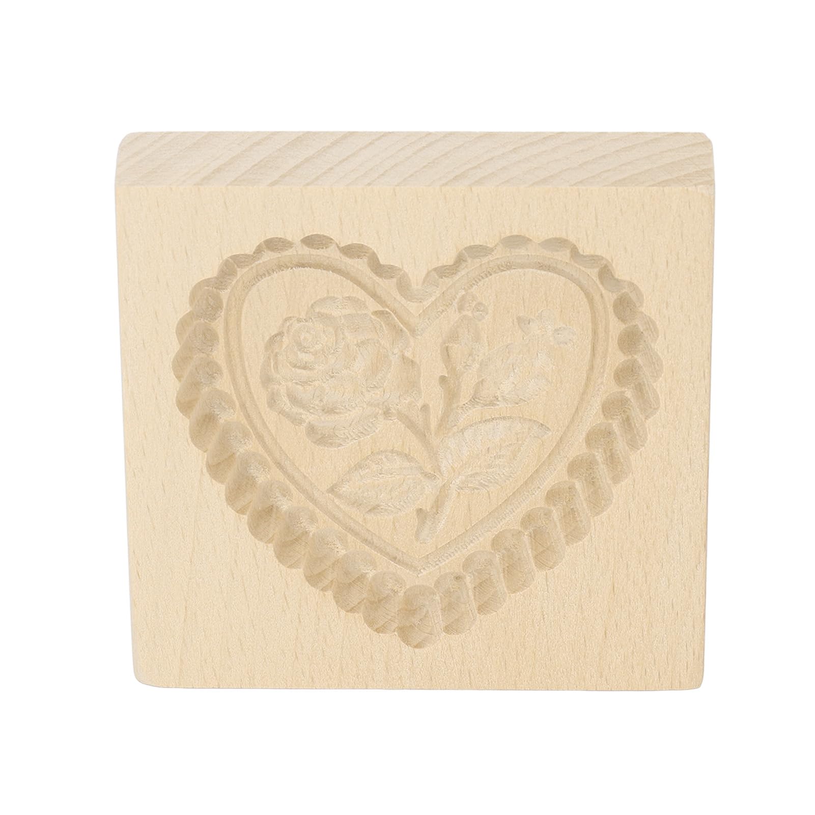 Keksausstecher, Keksformen aus Holz, Kekse, geschnitzte, leicht zu lösen, wiederverwendbar, waschbar, geschnitzter Keks-Pressstempel for Zuhause
