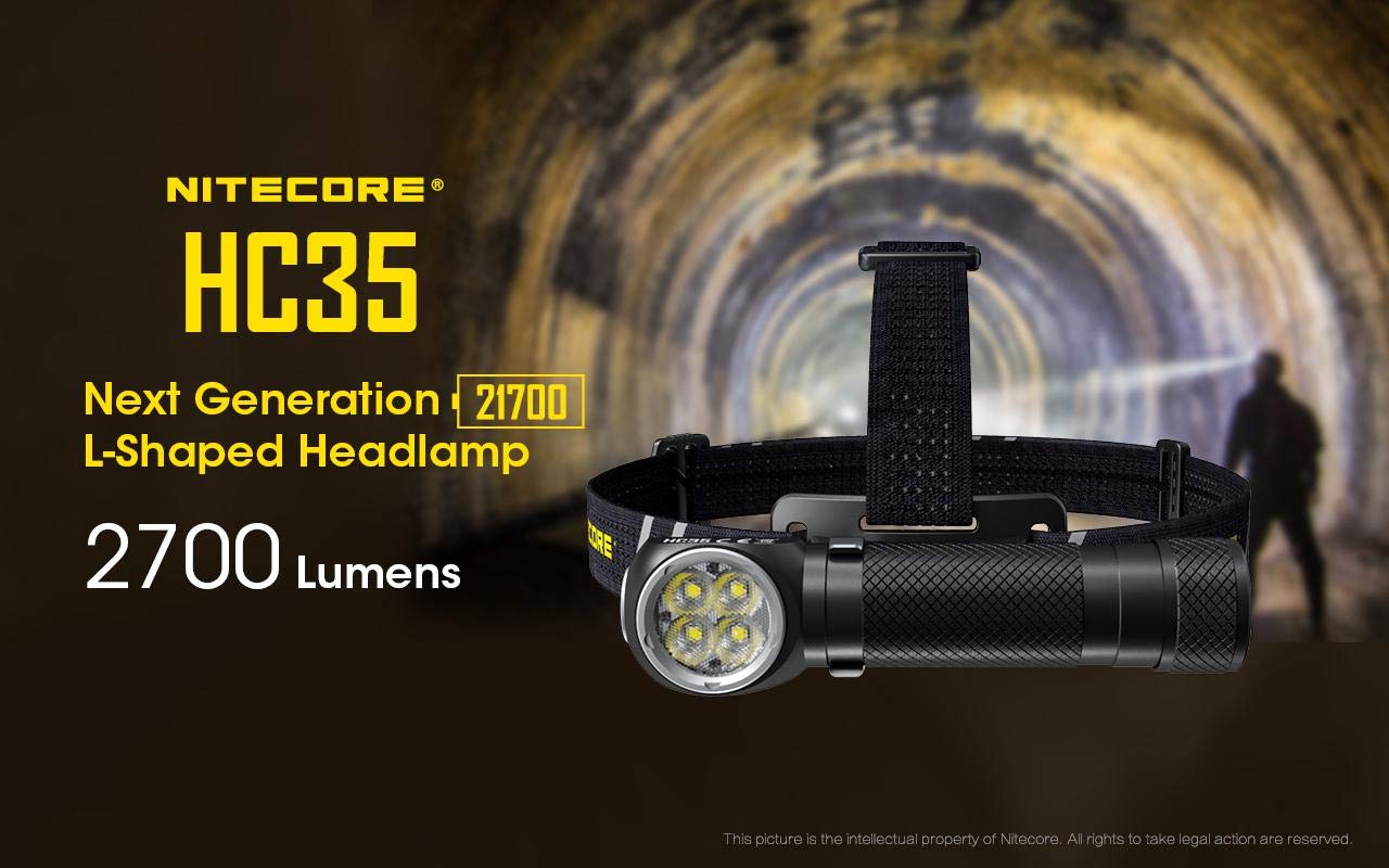 Amazon.com: Nitecore HC35 Rechargeable LED Headlamp - 4 x CREE XP