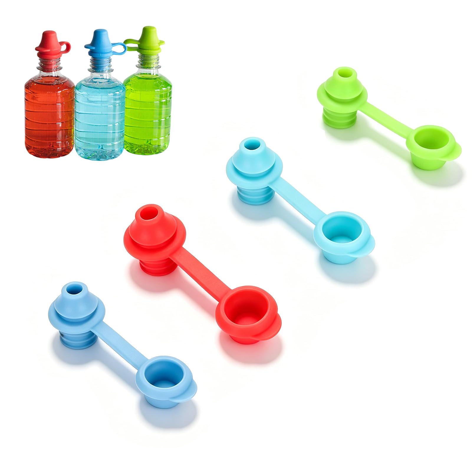 4 Tappi Per Bottiglia D'acqua Antigoccia, Adattatore Universale Per Beccuccio Per Bottiglia In Silicone Tappi Di Ricambio Bottiglia D'acqua Di Anti-Fuoriuscita Per Bottiglia D'acqua Per Adulti Bambini