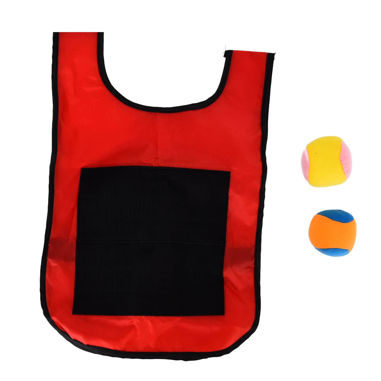 Dodgeball Game Set, Fine Workmanship Interactive Game Stick Dodge Ball Toy Set Self Adhesive Vest for Daily Play