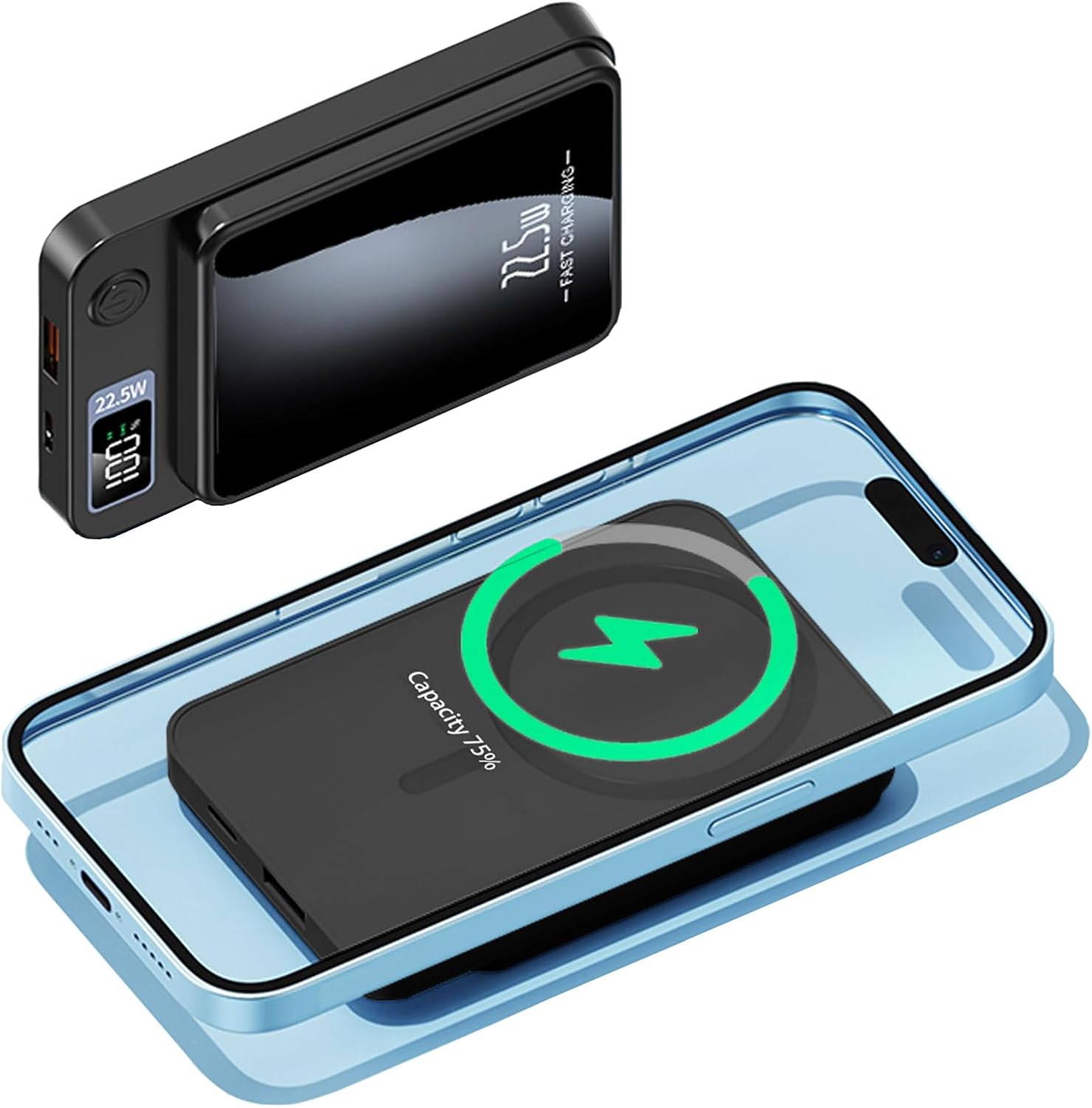 Power Bank 10000mAh Wireless Portable Charger Powerbank